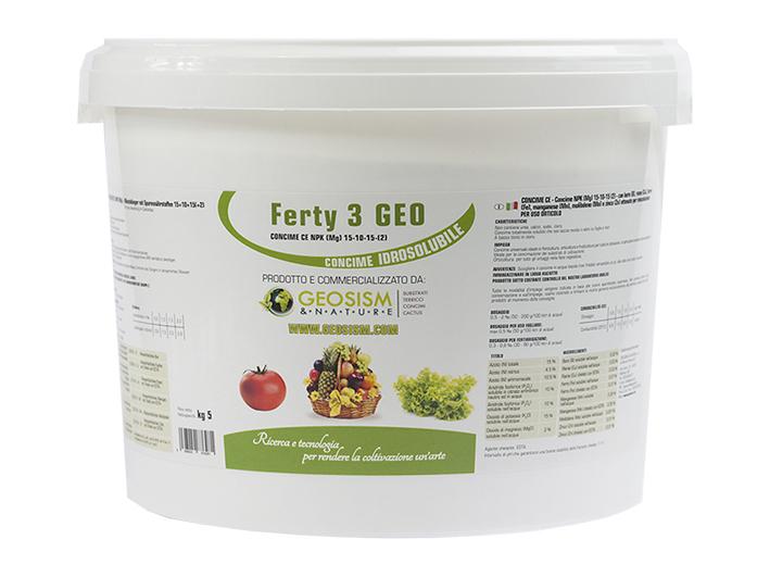 concime in polvere idrosol NPK 5 kg Mg 15-10-15+ 2 Ferty 3 + microelementi