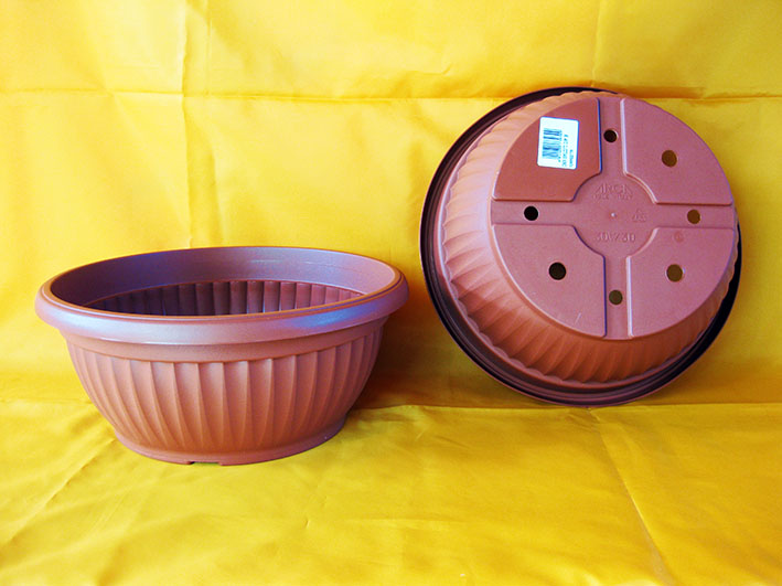 Bol, vase rond en terre cuite couleur 35x14,0 cm, (Art. 730, Conca similotto) compagnie Arca